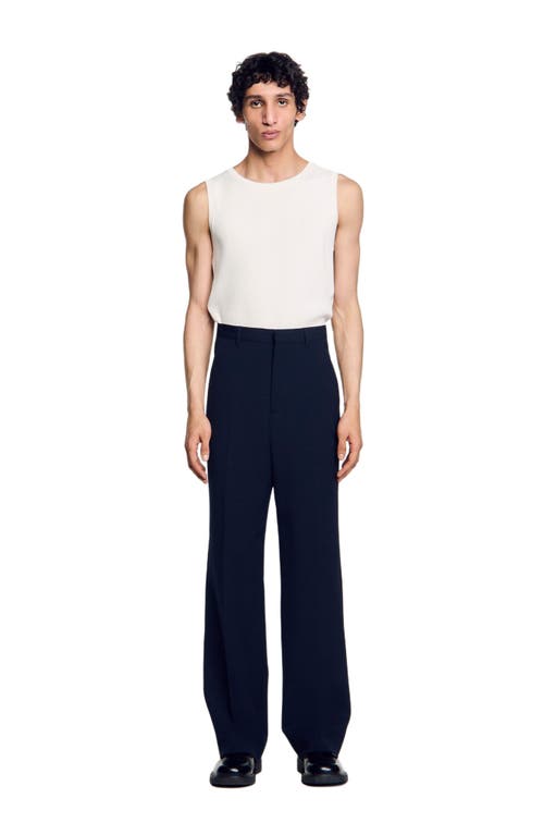 Sandro New Delta Elasticated Trousers In Black