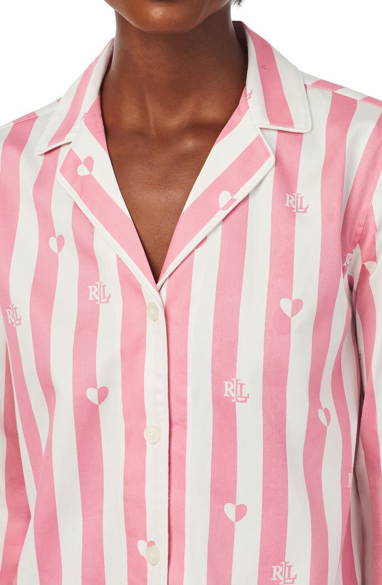Lauren Ralph Lauren Stripe Sleepshirt, Alternate, color, 