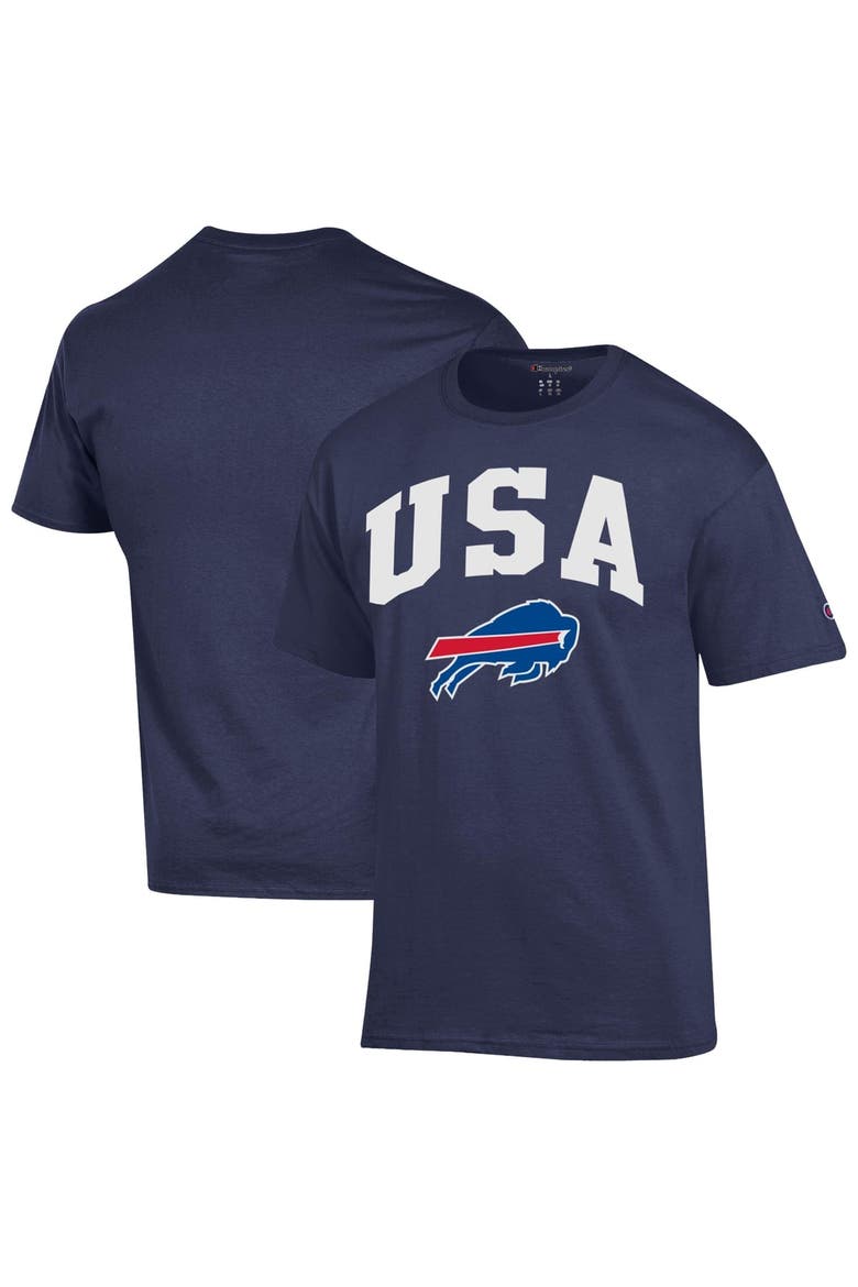 Men's Champion Navy Buffalo Bills Americana T-Shirt, Main, color, Navy