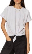 Sanctuary All Day Embroidered Tie Hem T-Shirt