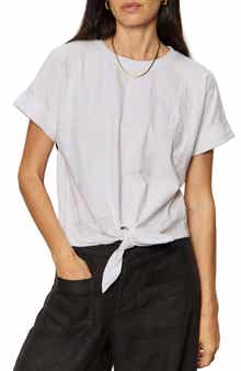 All Day Embroidered Tie Hem T-Shirt