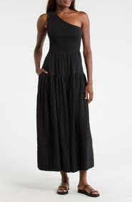 Elan New Smocked Tiered Cover-Up Maxi Dress