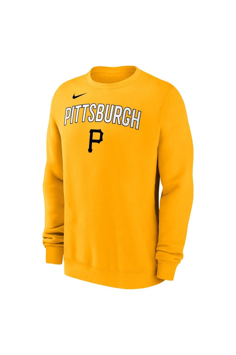 Men's Nike Gold Pittsburgh Pirates Pullover Sweatshirt, Alternate, color, Gold