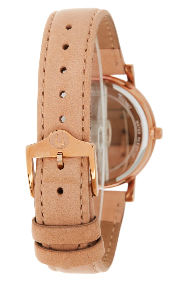 Women's Nude Strap Watch, 32mm, Alternate, color, BEIGE