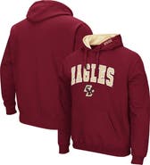 COLOSSEUM Men's Colosseum Maroon Boston College Eagles Arch and Logo Pullover Hoodie