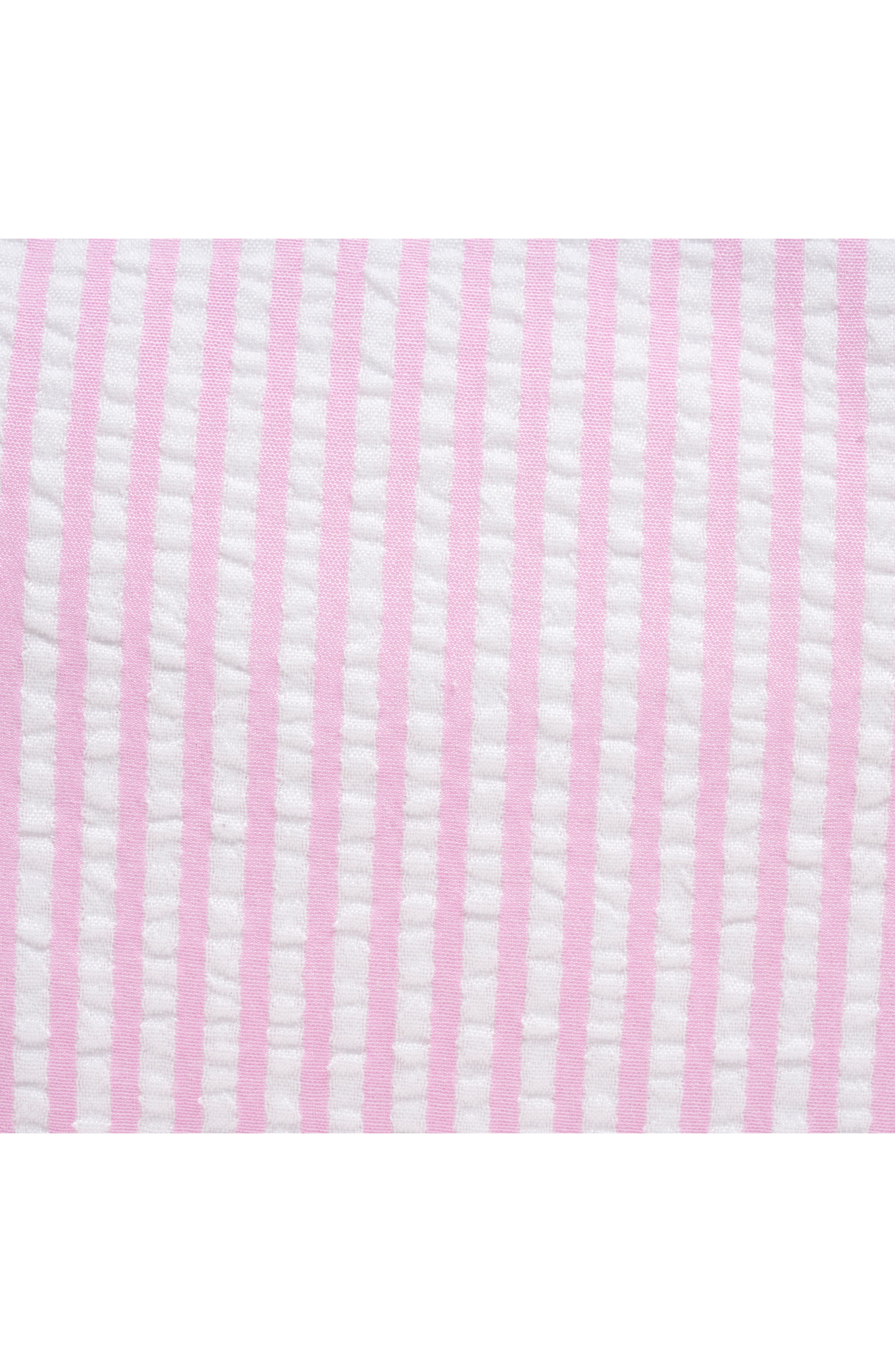 Small Seersucker Pouch, Alternate, color, PINK SEERSUCKER