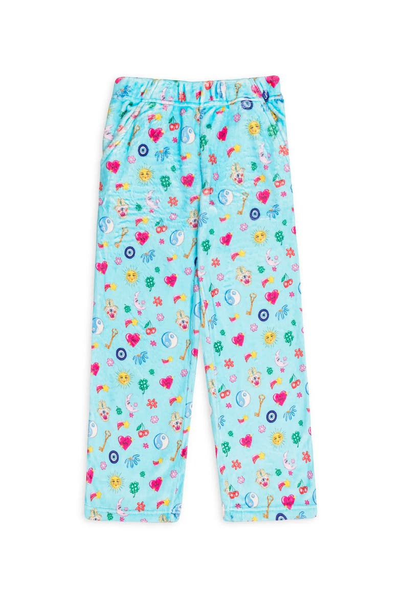 Plush Lucky Charm loungewear pant, Main, color, Light Blue
