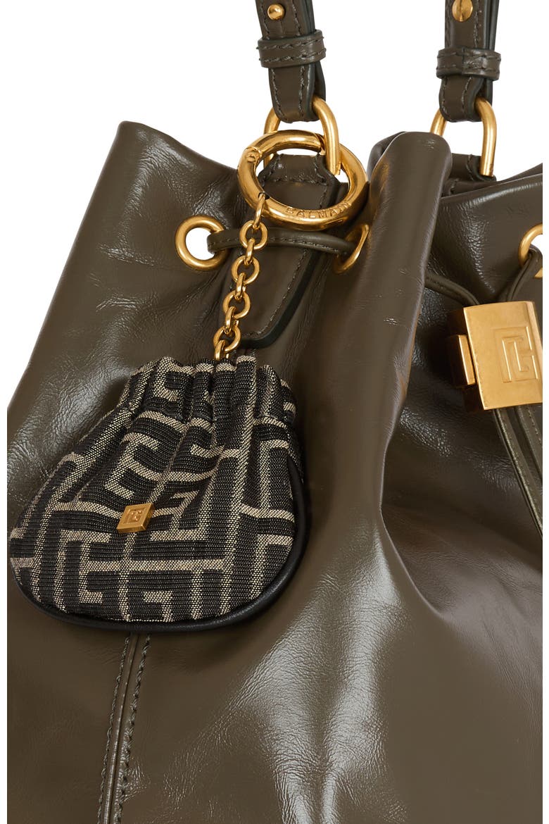 Pulse monogram jacquard key ring, Alternate, color, black