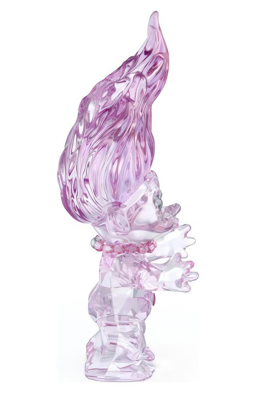 Swarovski Good Luck Crystal Troll In Pink