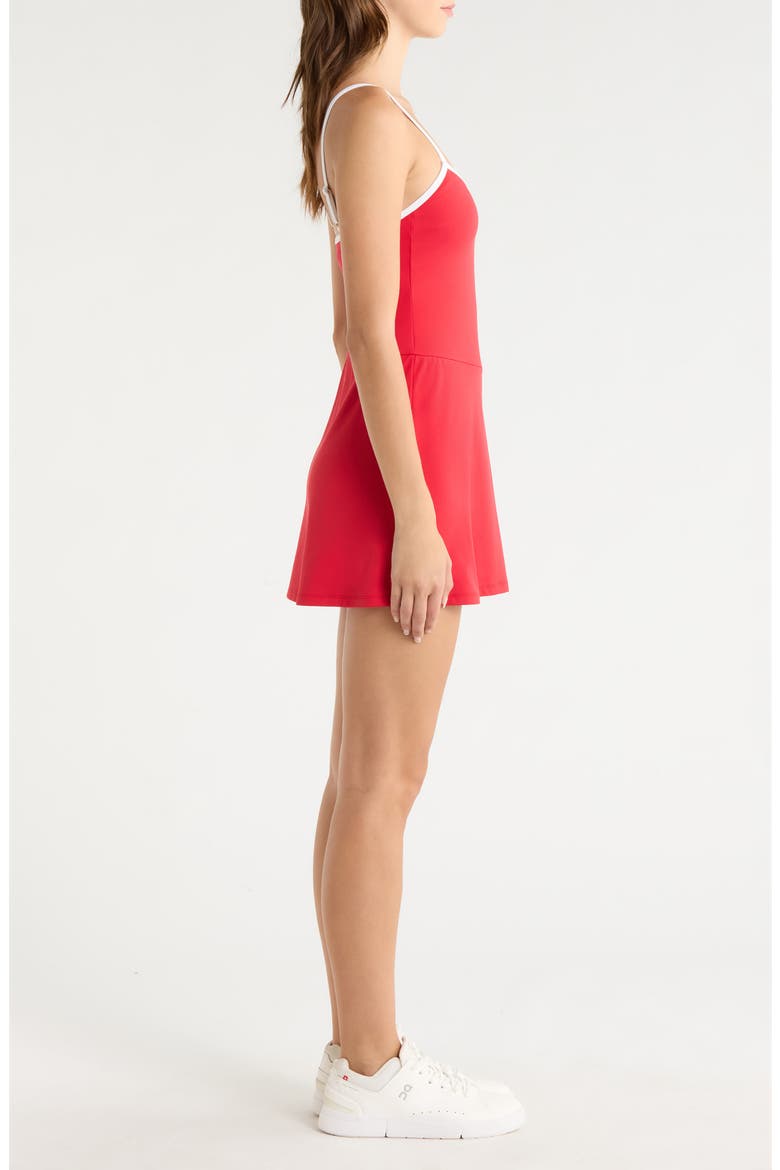 Sport Court Dress, Alternate, color, CHERRY/WHITE