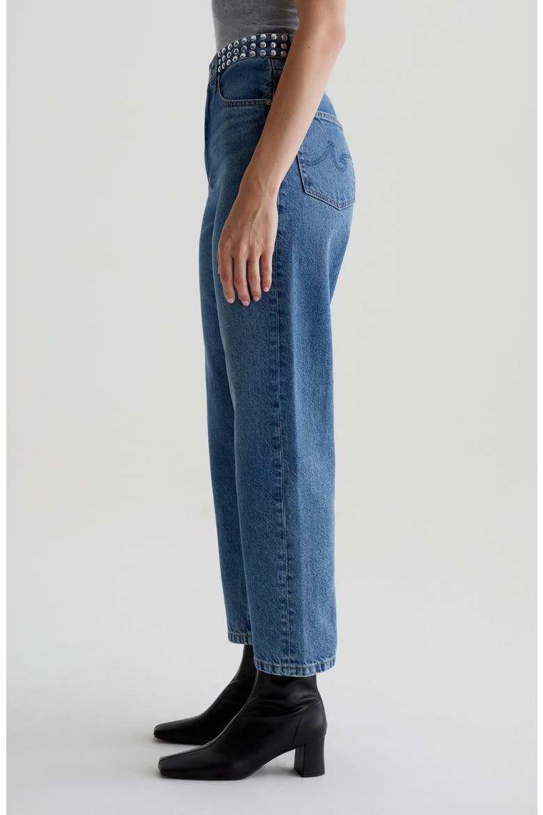 Rian Super High Waist Straight Leg Jeans, Alternate, color, ANGELENO