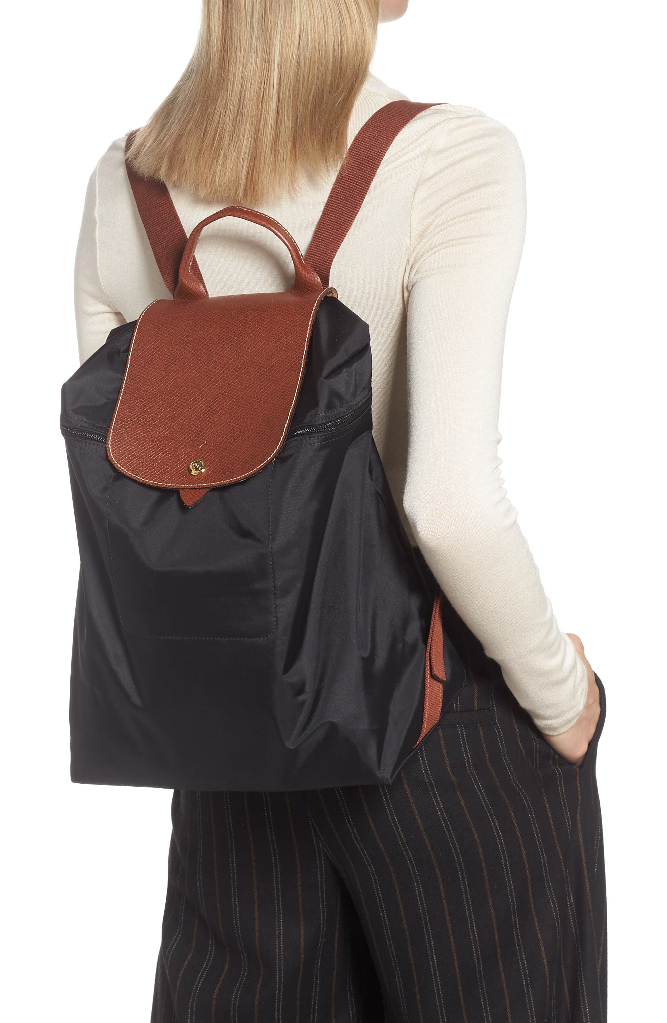 Longchamp Large Le Pliage Backpack, Alternate, color, 