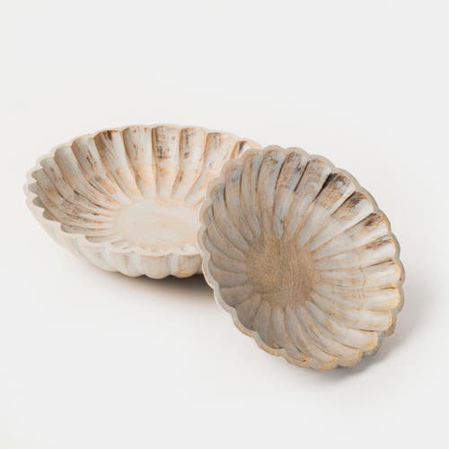 Mela Artisans Scallop Serenity Bowls