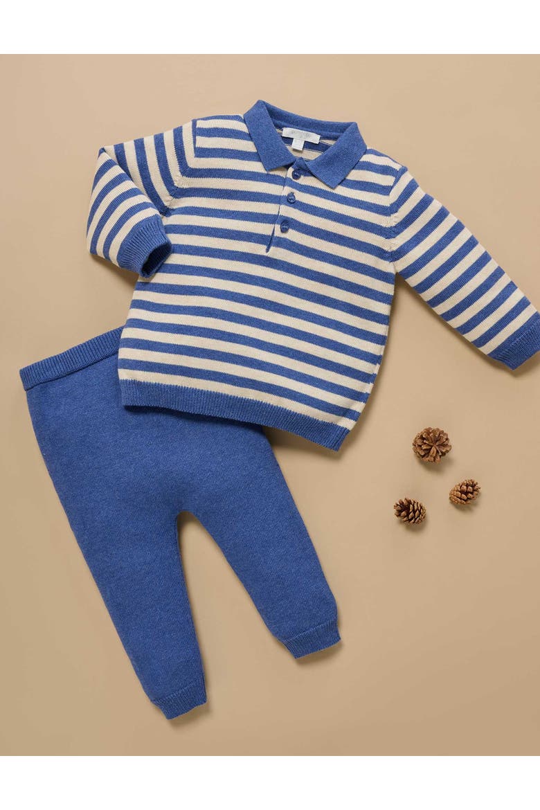 Polo Knit Set, Alternate, color, Merlin Melange