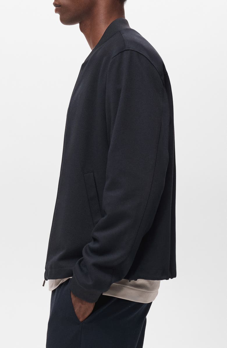 MANGO Thermoregulated Bomber Jacket, Alternate, color, Navy