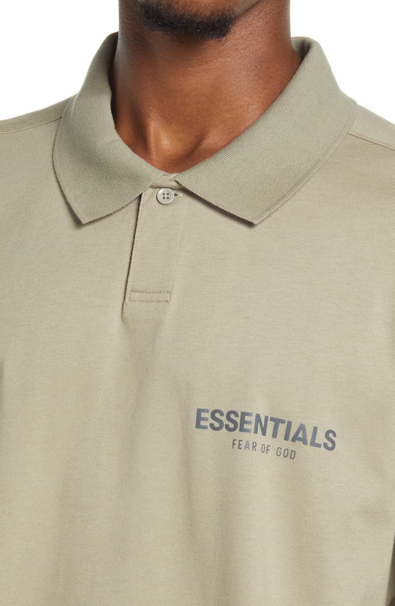 Fear of God Essentials Logo Short Sleeve Polo, Alternate, color, 