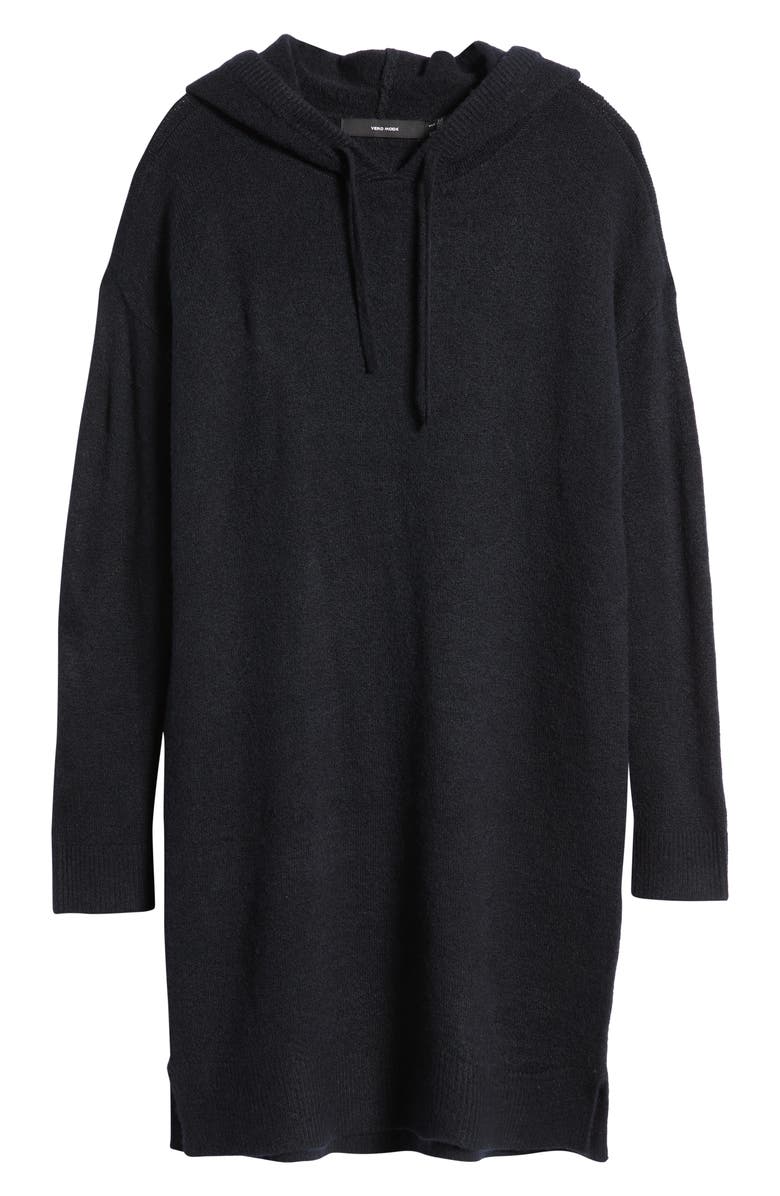 VERO MODA Lefile Hooded Long Sleeve Sweater Dress, Alternate, color,
