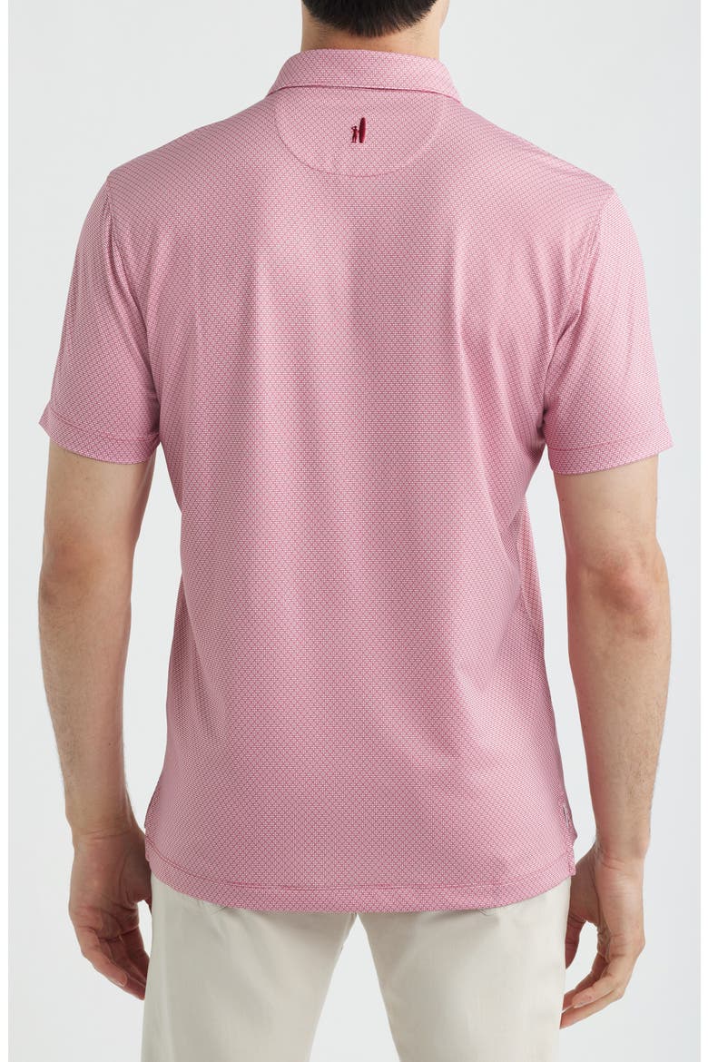 Tile Neat Performance Jersey Polo, Alternate, color, RACING RED
