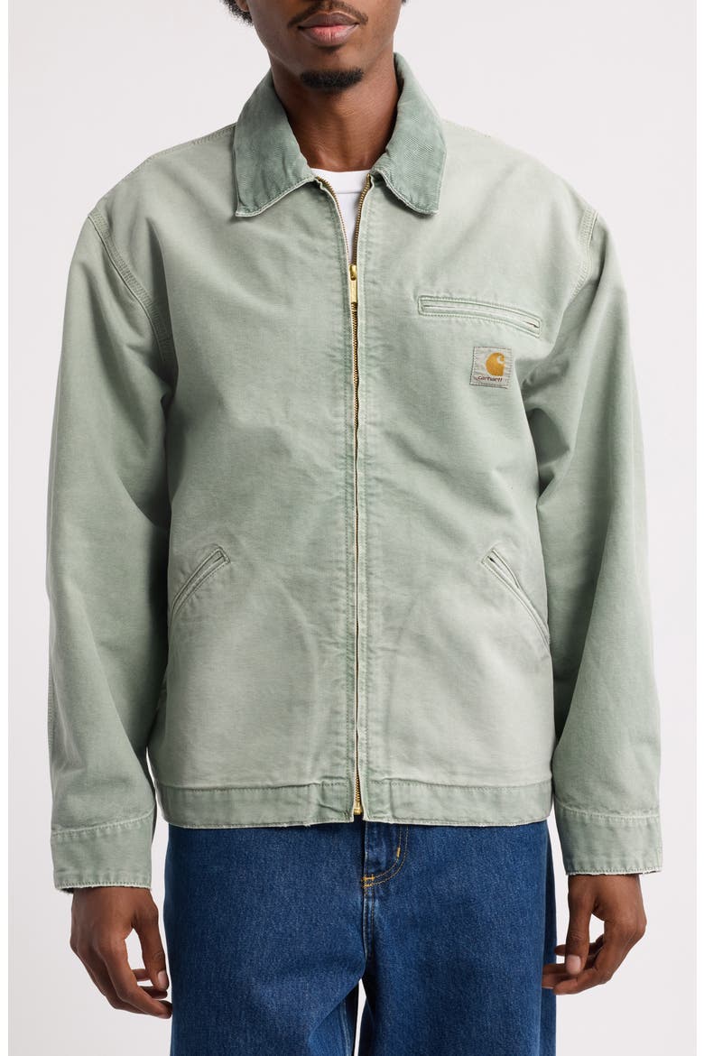 OG Detroit Workwear Jacket, Alternate, color, SHADY GREEN DESTROY WASH