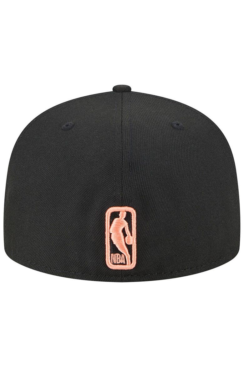 Men's New Era Black Boston Celtics Floral Side 59FIFTY Fitted Hat, Alternate, color, Black