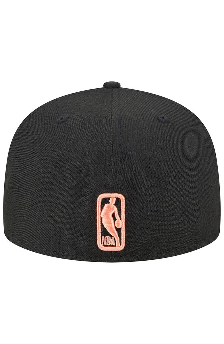 New Era Men's New Era Black Boston Celtics Floral Side 59FIFTY Fitted Hat, Alternate, color,