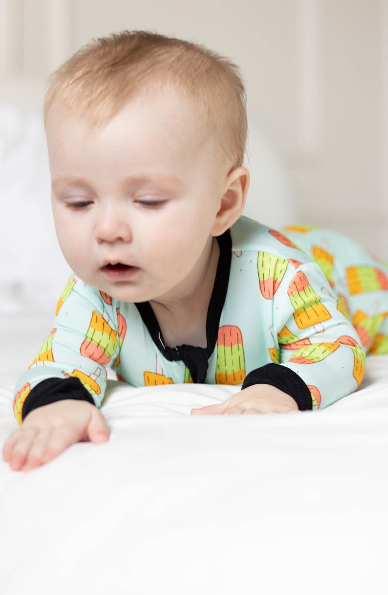 Peregrine Kidswear Ice Pops Fitted One-Piece Footed Pajamas, Alternate, color,