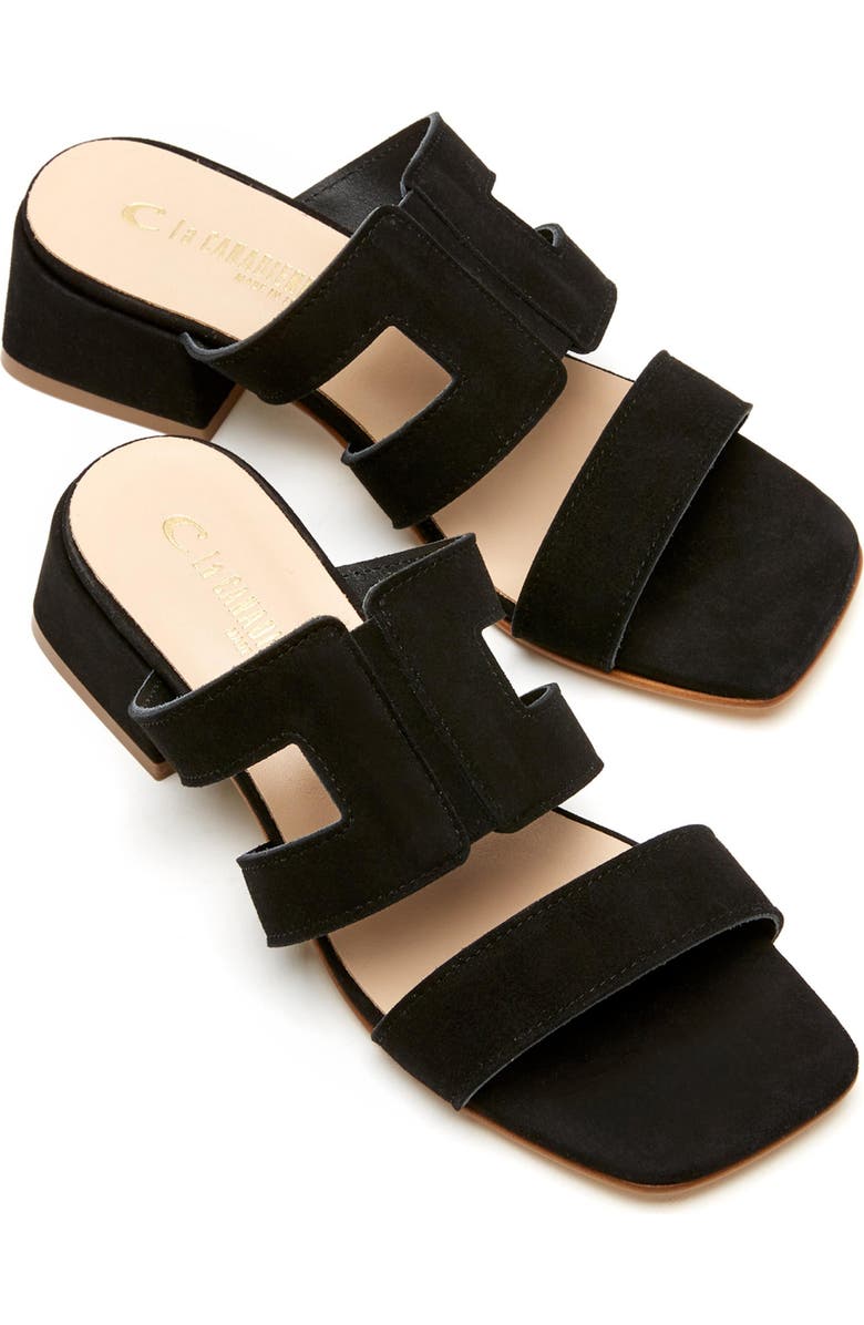 La Canadienne Fifi City Dry<sup>™</sup> Waterproof Slide Sandal, Alternate, color, Black Suede