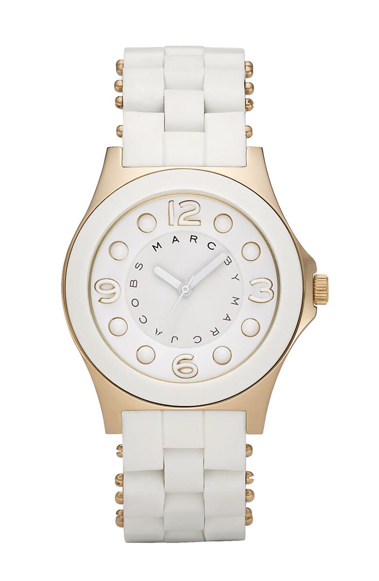 MARC BY MARC JACOBS 'Pelly' 2-Tone Bracelet Watch, Main, color, 
