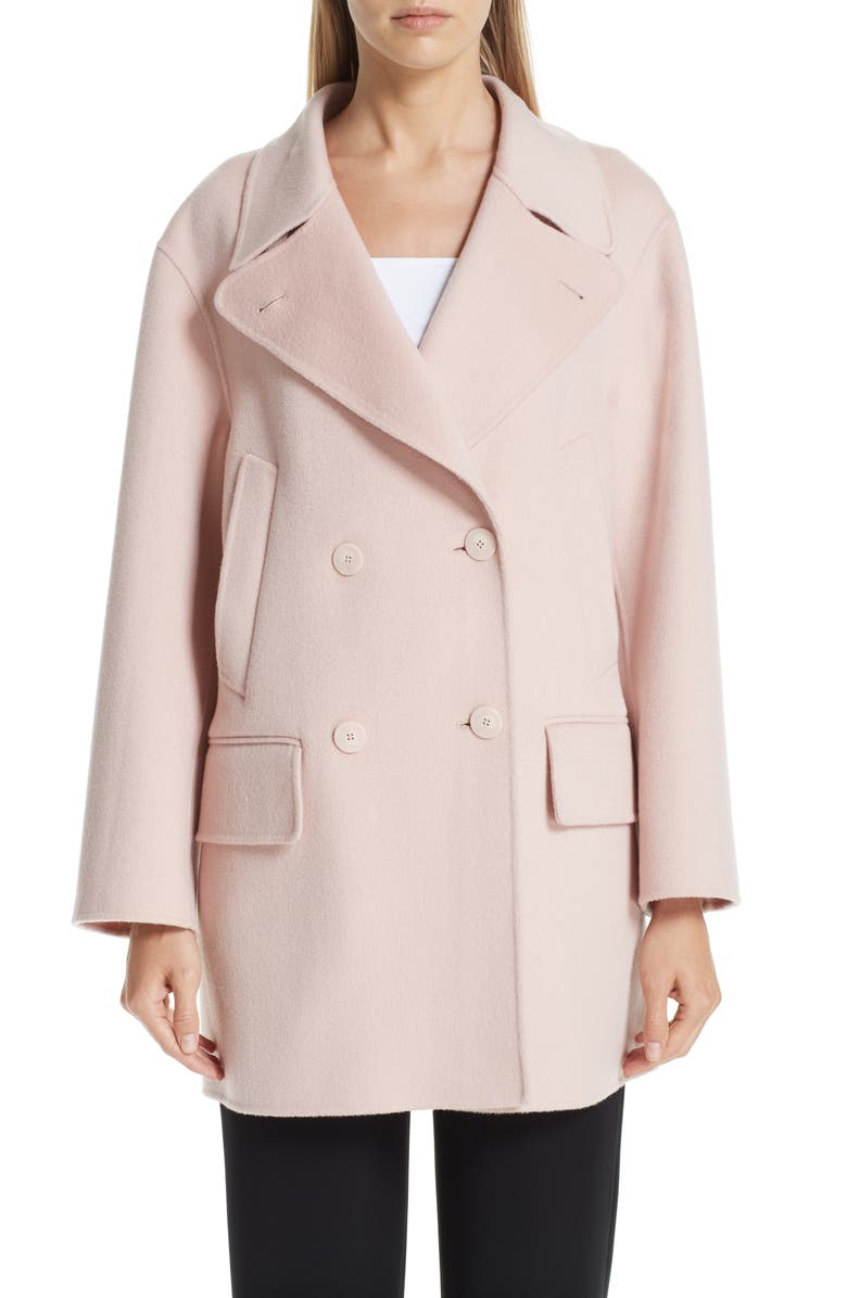 Emporio Armani Cashmere Peacoat, Main, color, 