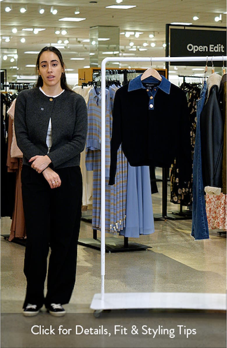 Denim Collar Sweater, sales video thumbnail