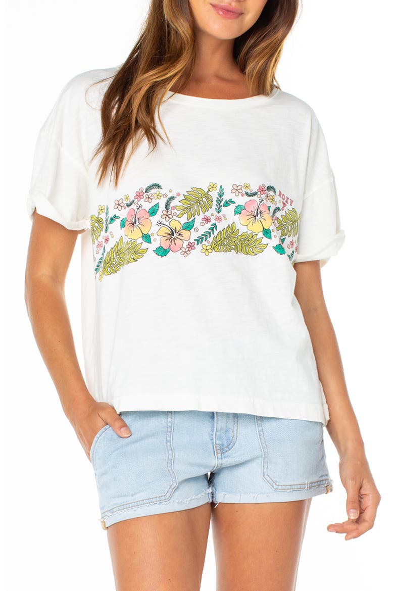 Ride the Wave Cotton Graphic T-Shirt, Main, color, CLOUD DANCER