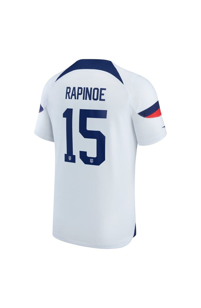 Nike Youth Nike Megan Rapinoe White USWNT 2022/23 Home Breathe Stadium Replica Player Jersey, Alternate, color,