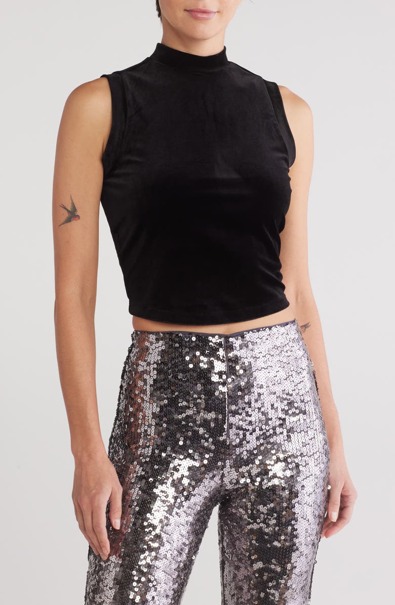 Good American Velvet Tank, Main, color, 