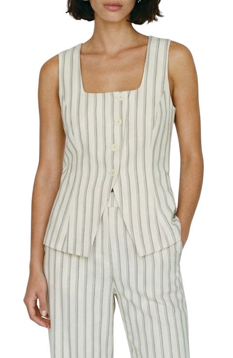 Miona Stripe Waistcoat