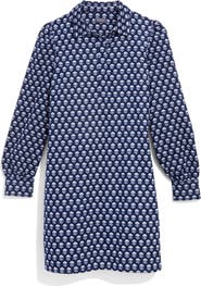 vineyard vines Long Sleeve Cotton Corduroy Popover Dress