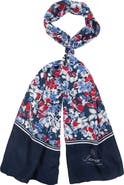 Lauren Ralph Lauren Small Floral Silk Oblong Scarf