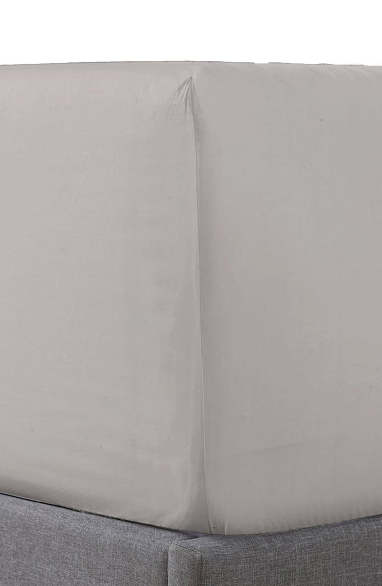 Pure Parima 500 Thread Count Egyptian Cotton Sateen Sateen Fitted Sheet, Main, color,