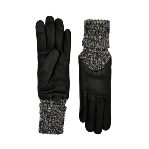 Cecilia Leather Gloves with Knitted Cuff