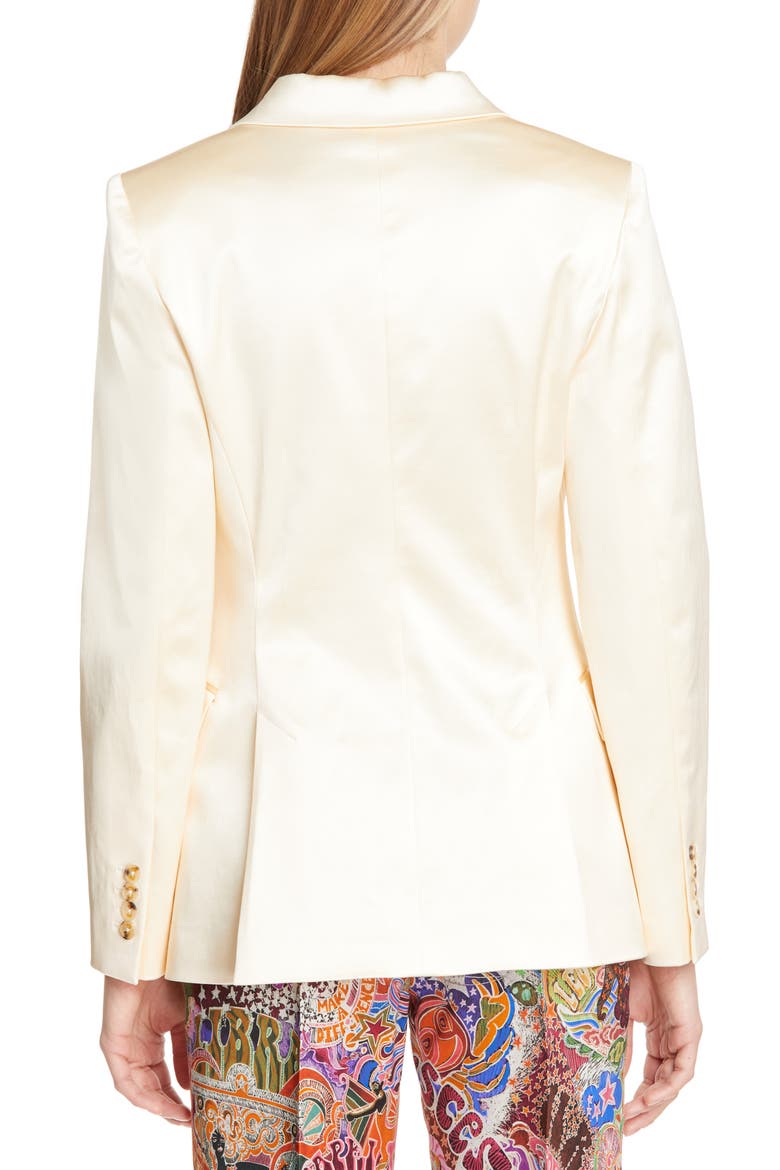 Satin Blazer (Nordstrom Exclusive), Alternate, color, PAPYRUS
