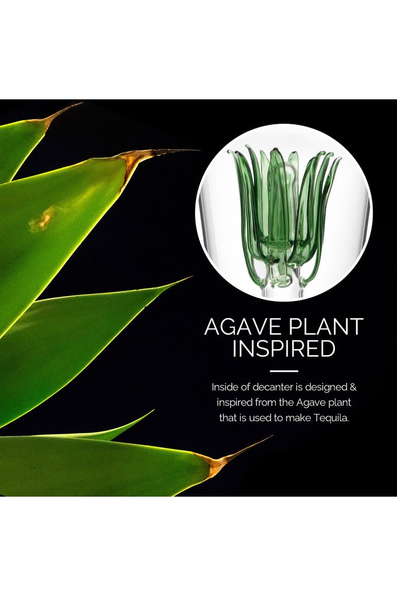 Agave Tequila Decanter, Alternate, color, Clear