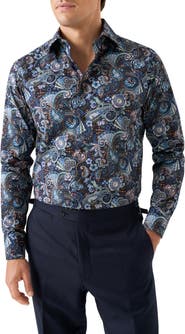 Eton Slim Fit Paisley Dress Shirt