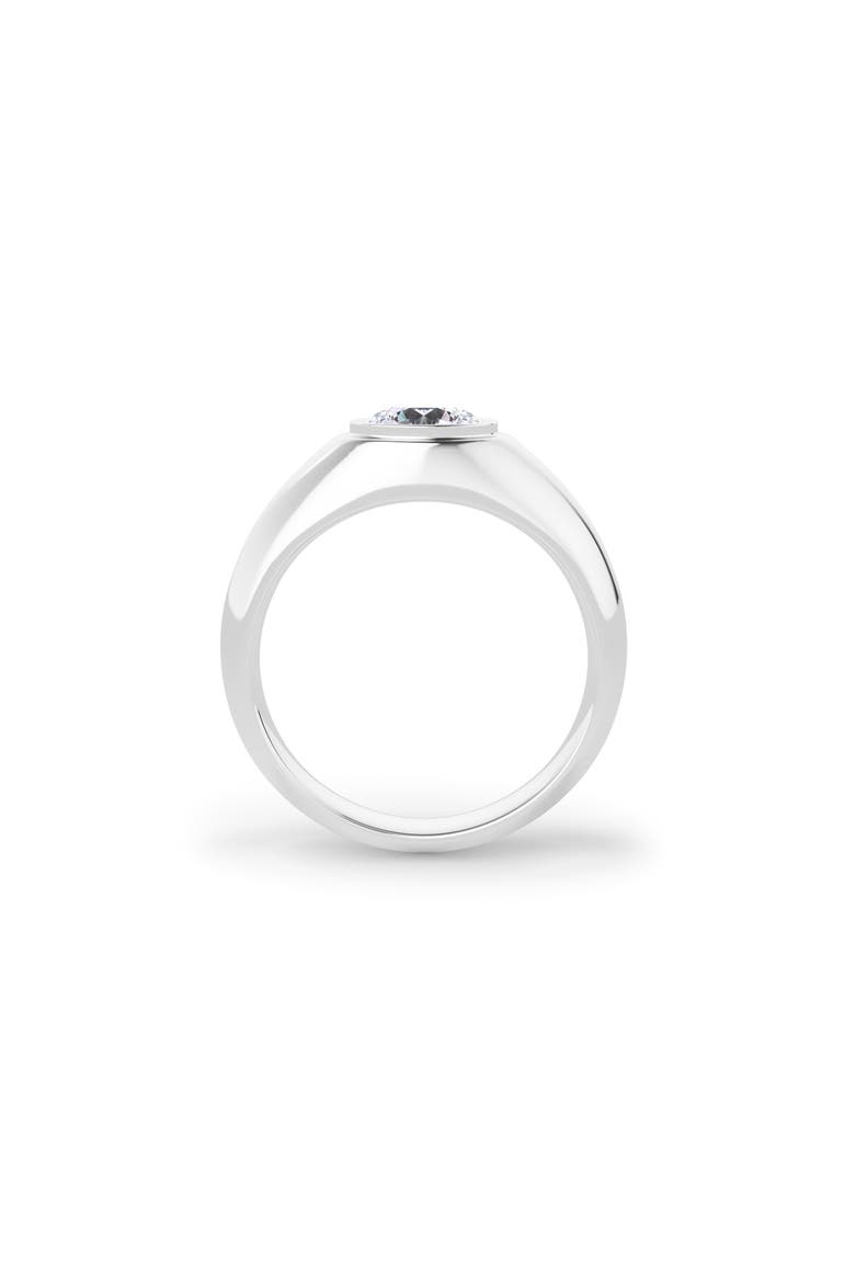 Men's Round Brilliant Lab Created Diamond Ring, Alternate, color, 18K WHITE GOLD