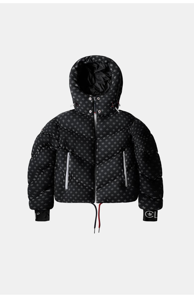 Malibu Ski Club Ditsy Jacket, Alternate, color, Black