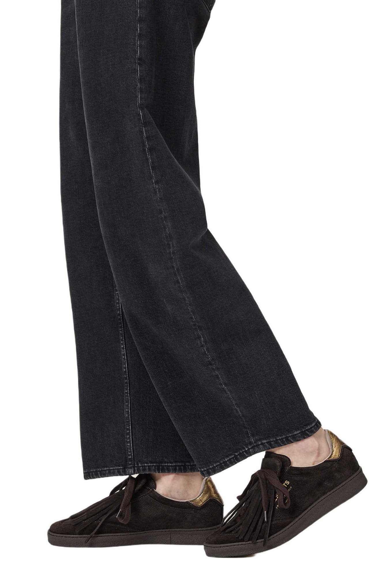 AllSaints Thelma Fringe Sneaker, Alternate, color, Bitter Brown