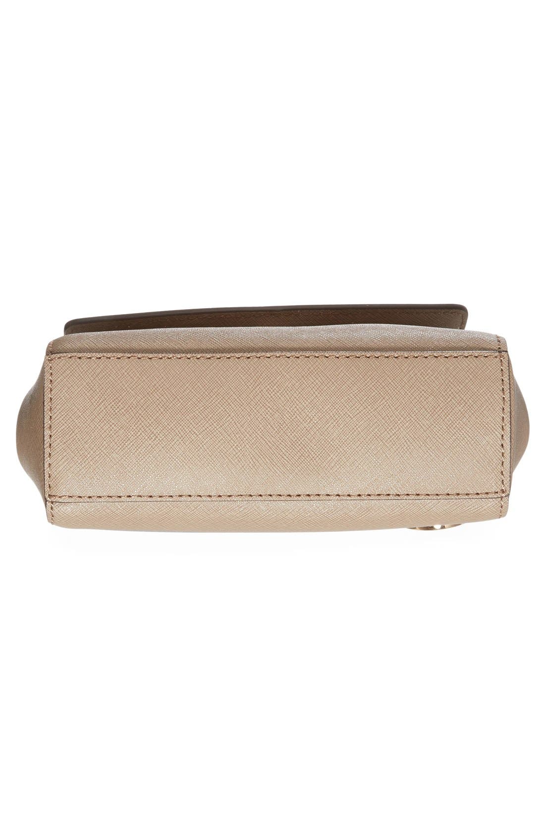 'Extra Small Ava' Leather Crossbody Bag, Alternate, color, DARK DUNE
