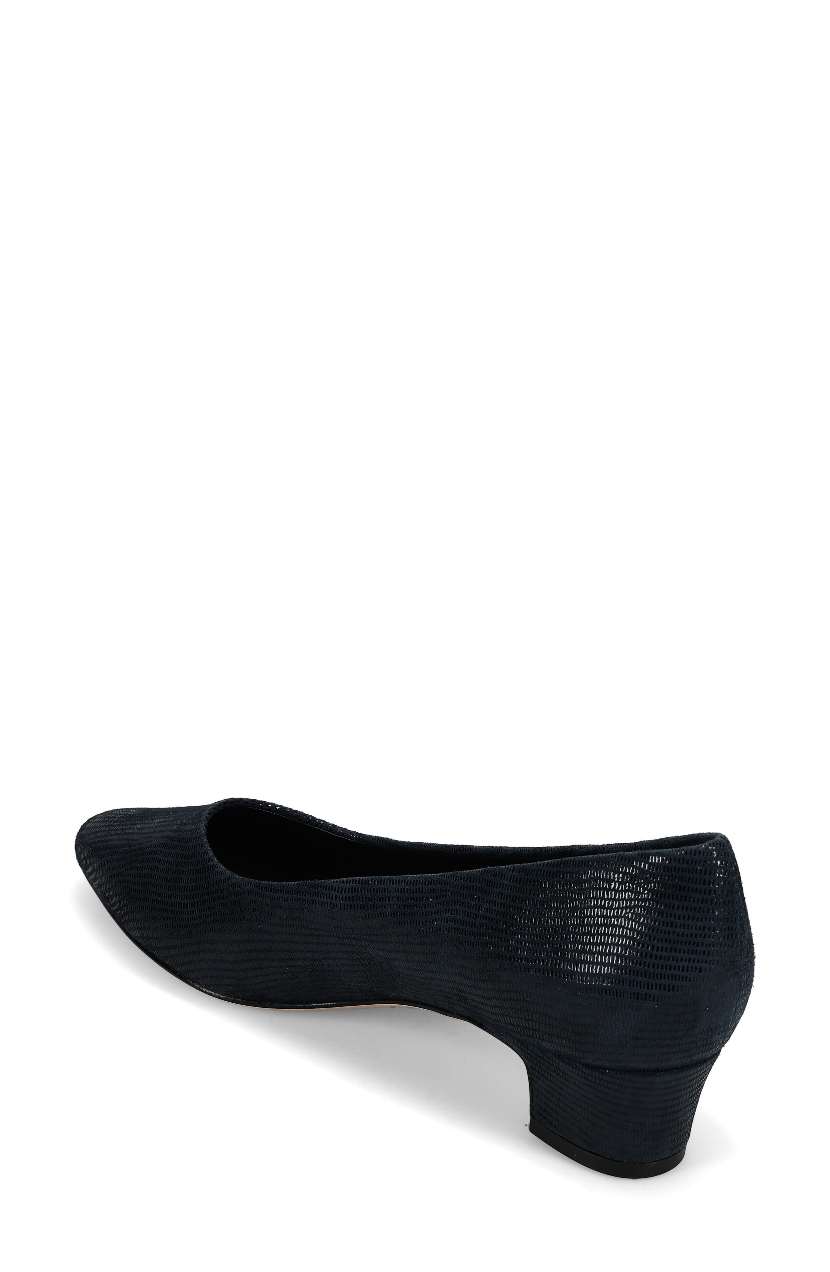 'Astyr' Almond Toe Pump, Alternate, color, NAVY MINI LIZARD PRINT