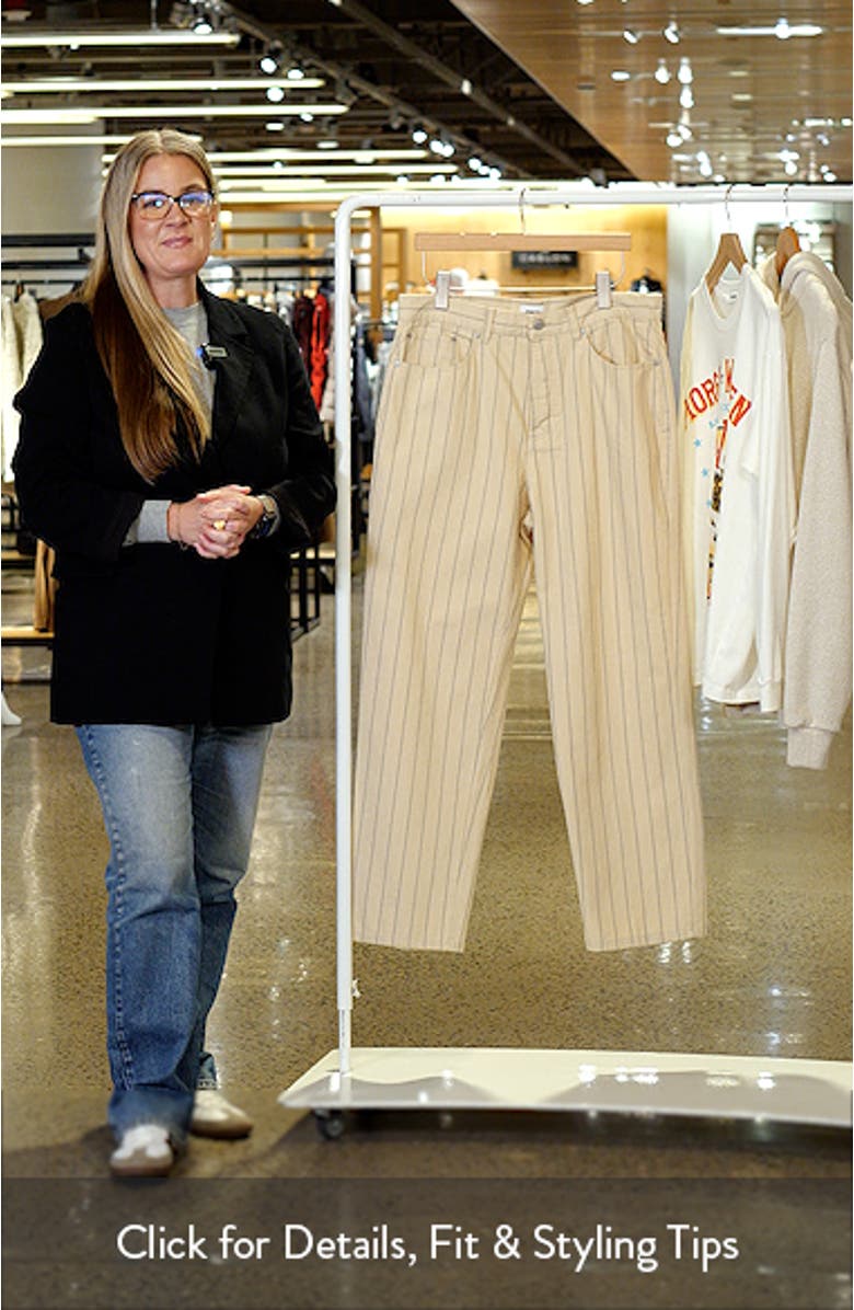 Classic Stripe Baggy Fit Jeans, sales video thumbnail