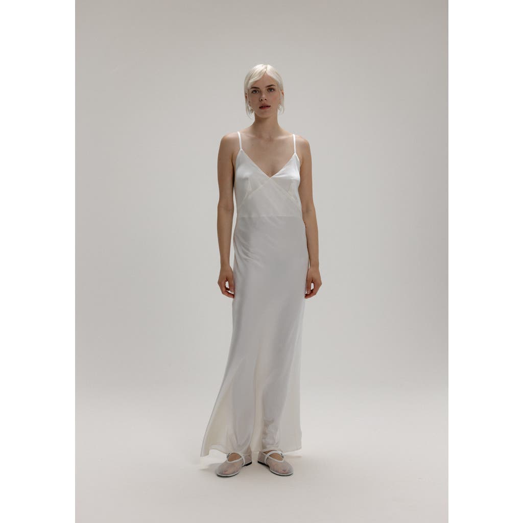 Alas 100 Silk Slip Maxi Dress in Milk White  product