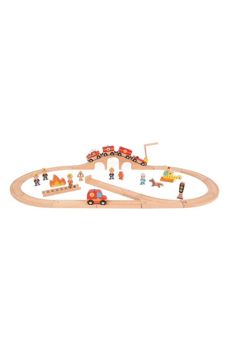 Janod Story Express Firefighter Playset, Alternate, color,