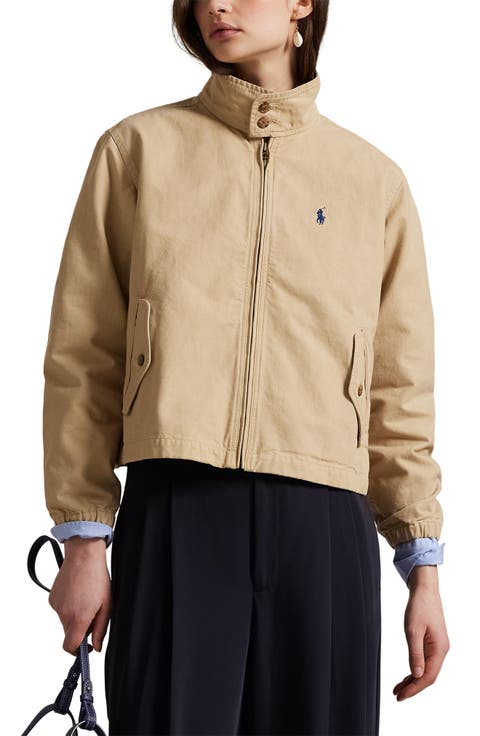 Cotton Canvas Zip Jacket